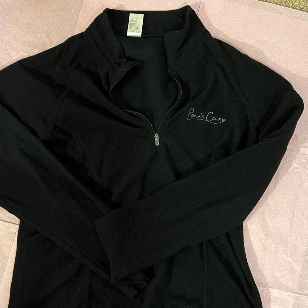 Black Half-Zip Pullover